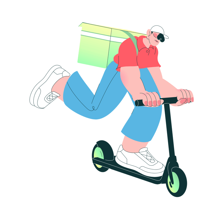 Animated Courier Vector & Layered Graphics - Envato
