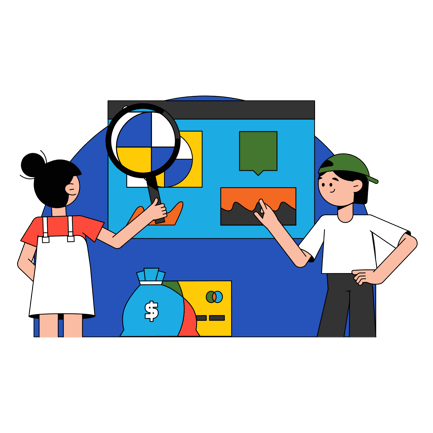 Financial Market Analysis Presentation, Geometric Style