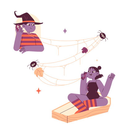 Halloween Call Illustration