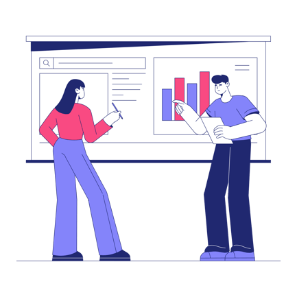 Marketers Discussing Business Charts and Data