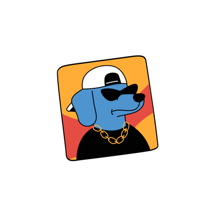 Cool Dog Nft Profile Avatar Animation