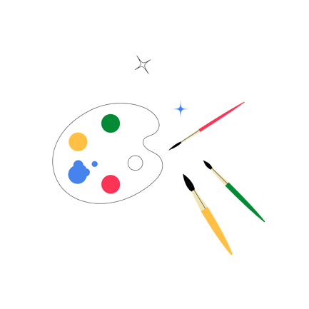 Flat Illustration of a Painting Kit