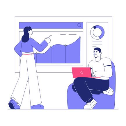 Business Data Analysis Presentation Illustration