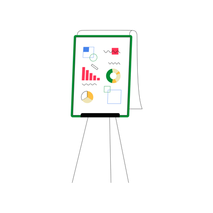 Smart Flat Flip Chart for Data Presentation