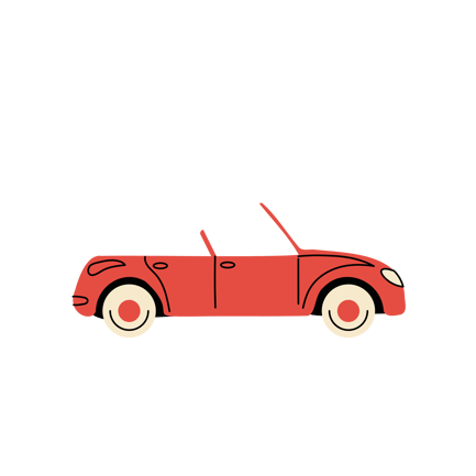 Voiture à la mode