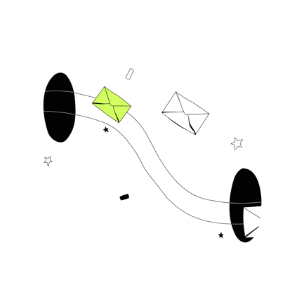 Sending Messages Through Portals Animation