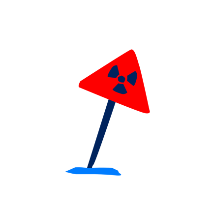 Radiation Warning Sign