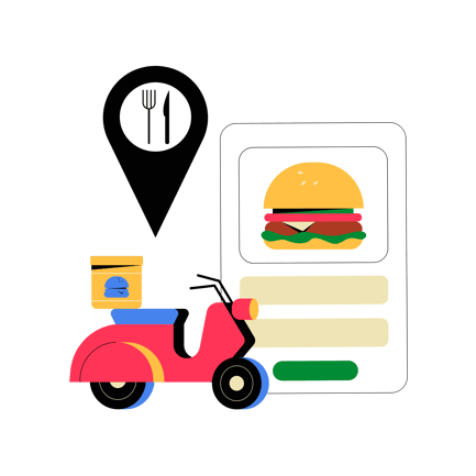 Burger Delivery Service Motion Graphic