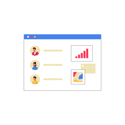 Animated Task Assignees and Project Management Interface