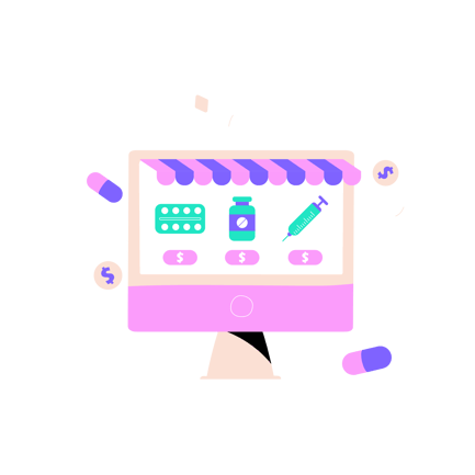 Online Pharmacy Illustration Concept
