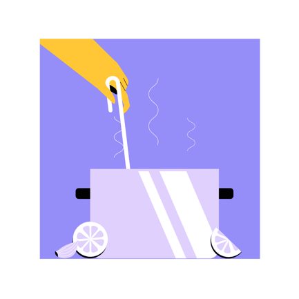 Cooking Soup Pot