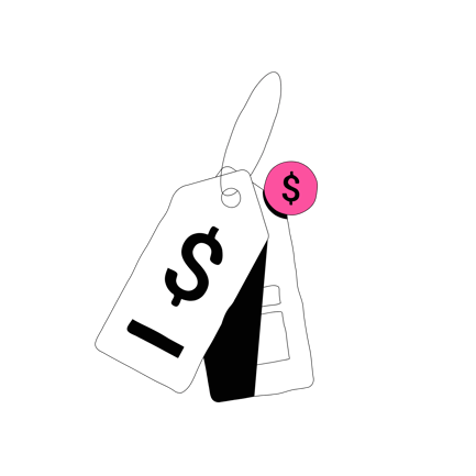 Simple Line Art Pricing Tags Animation