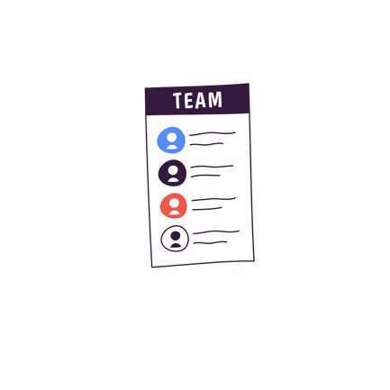 Überblick über die Teammitglieder