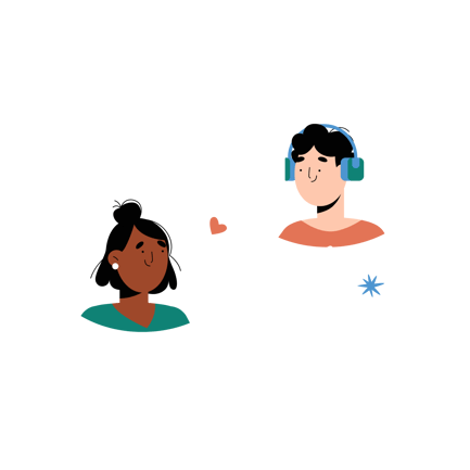 Illustration de support au chat au design plat