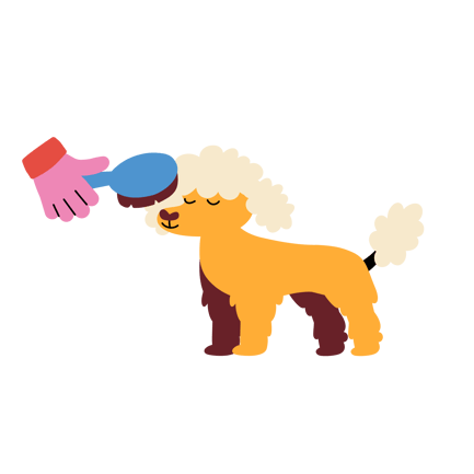 Brushing the Puppy