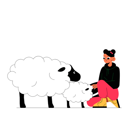 Caring for Sheep and Lamb Animation