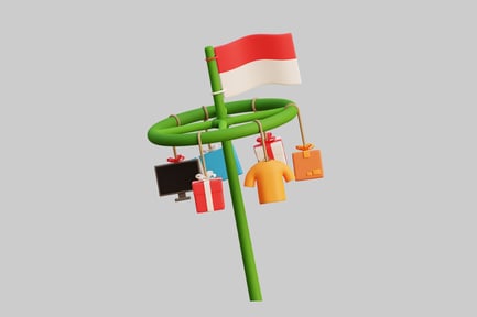 Preview: 3D Panjat Pinang Tradition Indonesia