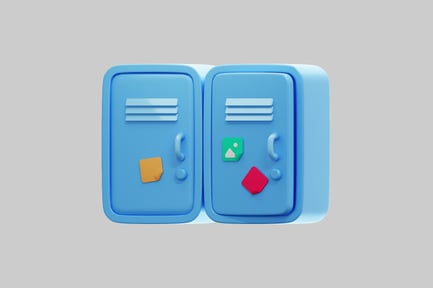 Preview: 3D Blue School Lockers