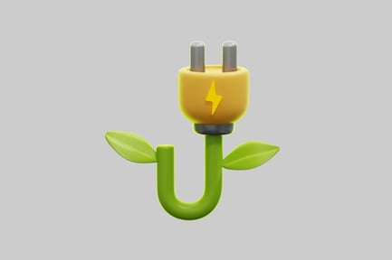 Preview: 3D Green Energy Electric Plug
