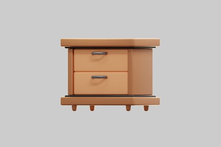 Preview: 3D Wooden Bedside Table