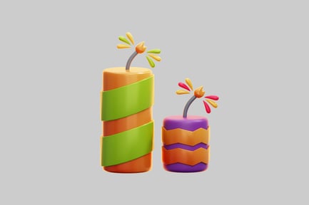 Preview: Colorful 3D Firecrackers For Festive Celebration