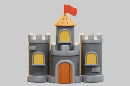 Aperçu: Modèle de château médiéval 3D