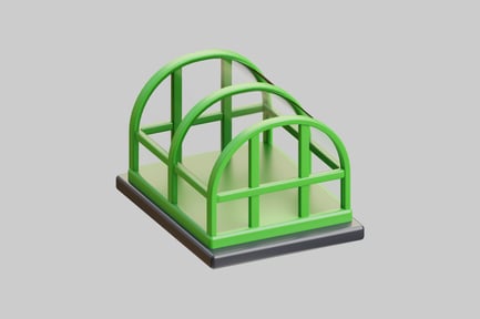 Aperçu: Agriculture moderne en serre 3D
