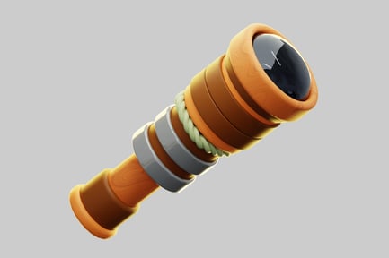 Preview: 3D Stylized Pirate Spyglass