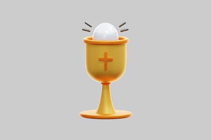 Preview: 3D Religious Gold Chalice