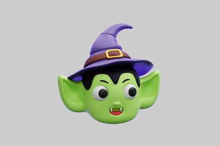 Aperçu: Gobelin vert mignon en 3D