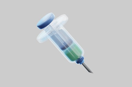 Preview: 3D Medical Syringe With Green Vaccine