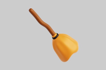 Preview: 3D Witch's Broomstick