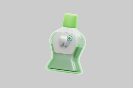 Preview: 3D Mouthwash Bottle For Oral Hygiene