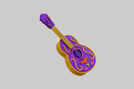 Preview: 3D Mexican Festival Guitar