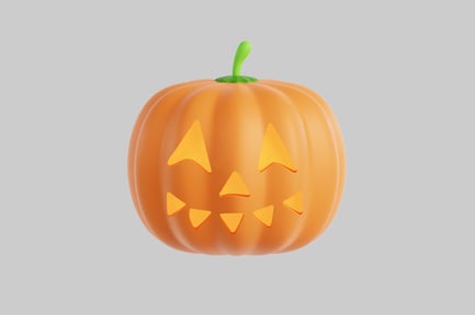 Aperçu: Citrouille d'Halloween 3D