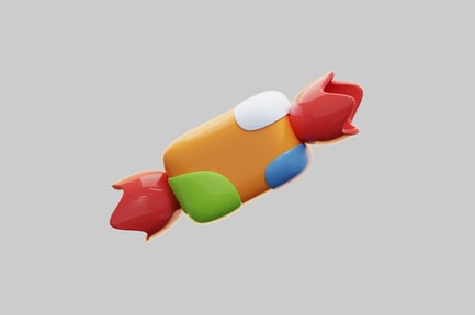 Preview: 3D Glossy Wrapped Candy