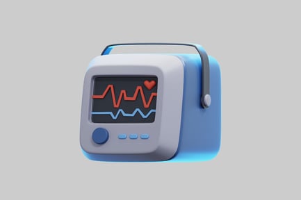 Preview: 3D Medical Heart Rate Monitor Device