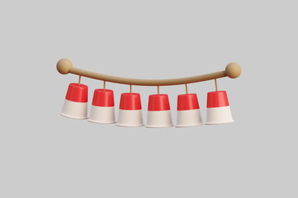 Preview: 3D Indonesian Traditional Cup Decoration
