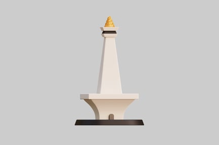 Preview: 3D Monumen Nasional Monas