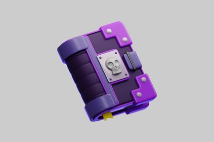 Preview: 3D Purple Magic Spellbook