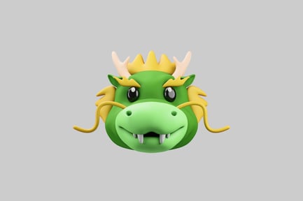 Preview: 3D Dragon Head Character