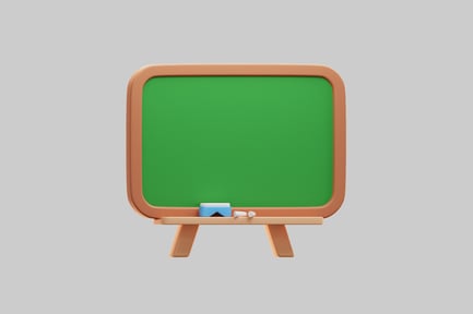 Preview: 3D Green Chalkboard