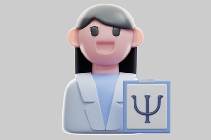 Preview: Female Psychologist Holding Clinical Clipboard