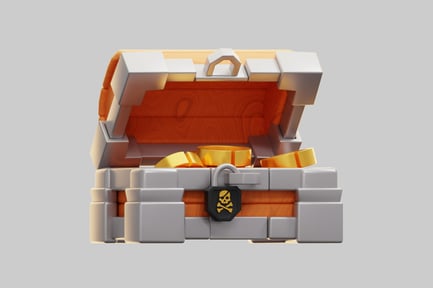 Preview: 3D Pirate Treasure Chest