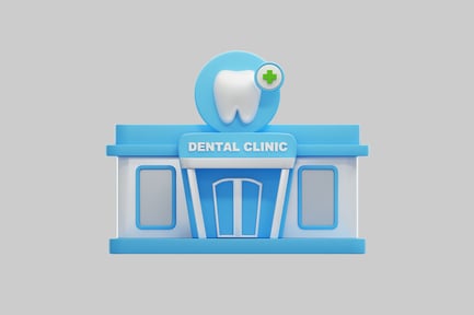 Preview: Modern 3D Dental Clinic Building Design