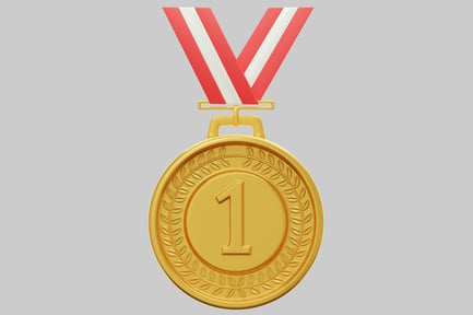 Preview: 3D Gold First Place Medal
