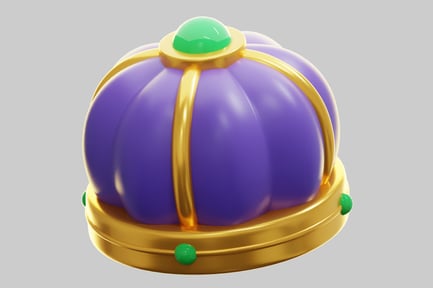 Preview: 3D Cartoon Royal Crown