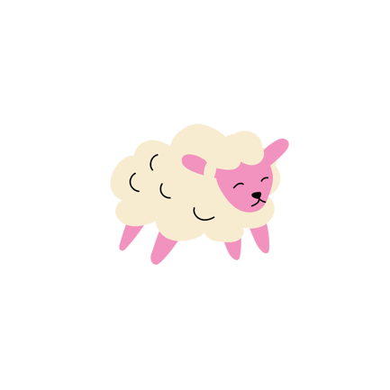 Happy Bouncing Sheep Animation