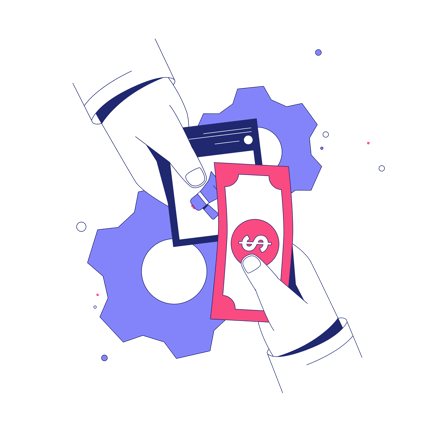 Business to Business Marketing Illustration