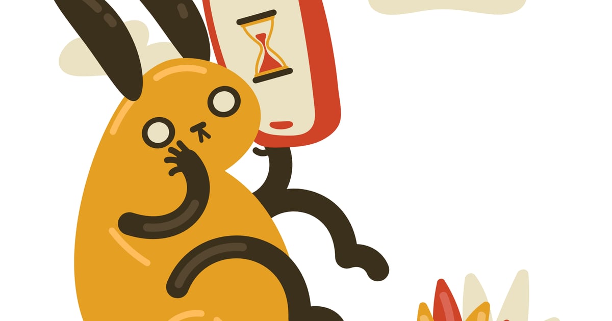 Rabbit Waiting for Downloading to Complete, Illustrations ft. waiting ...